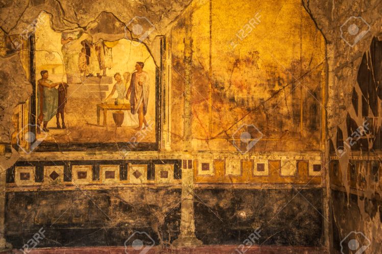 36285829-Detalle-de-los-frescos-romanos-en-Pompeya-Italia-Foto-de-archivo.jpg